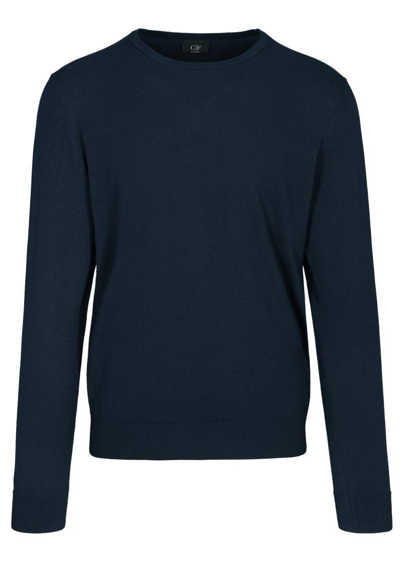 COMMANDER Finest Clothing - Rdh.-Pullover, uni dark navy - Gr. - L von COMMANDER Finest Clothing