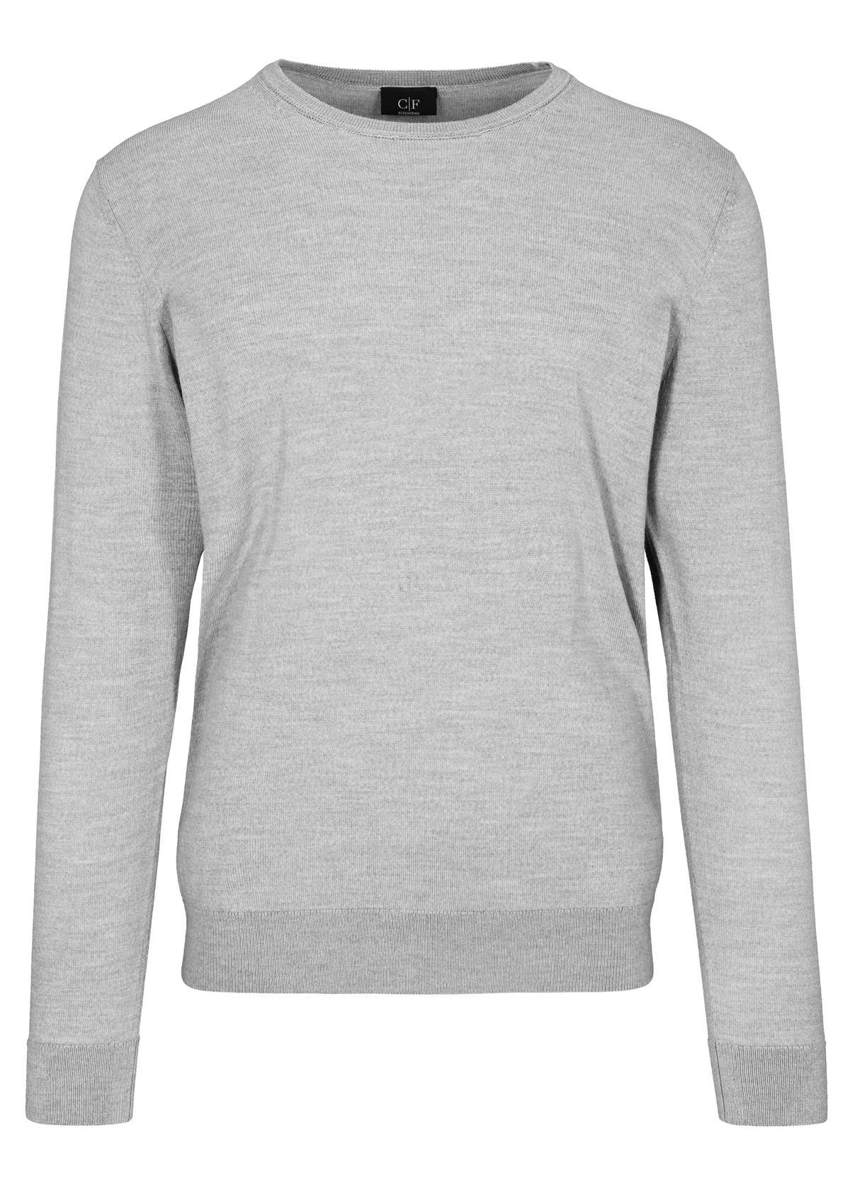 COMMANDER Finest Clothing - Rdh.-Pullover, uni tech grey mel. - Gr. - S von COMMANDER Finest Clothing