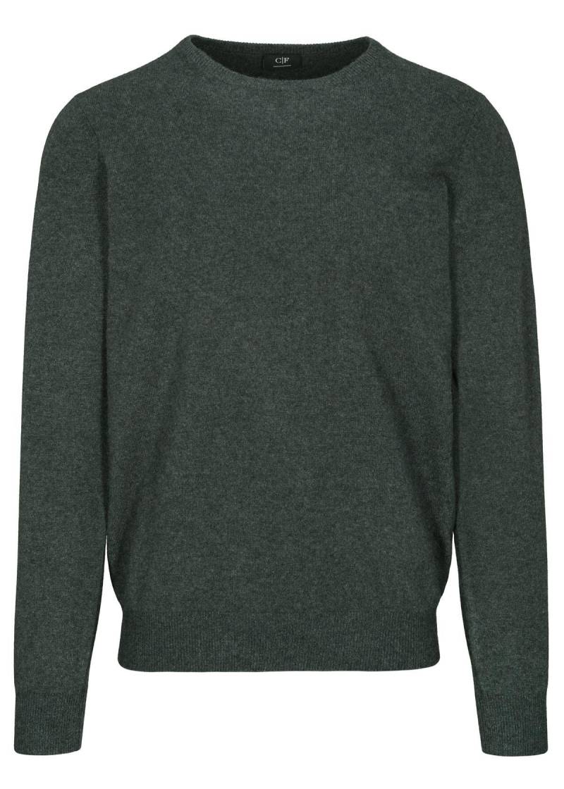 COMMANDER Finest Clothing - Rdh.-Pullover Basic, uni dark khaki mel. - Gr. - S von COMMANDER Finest Clothing