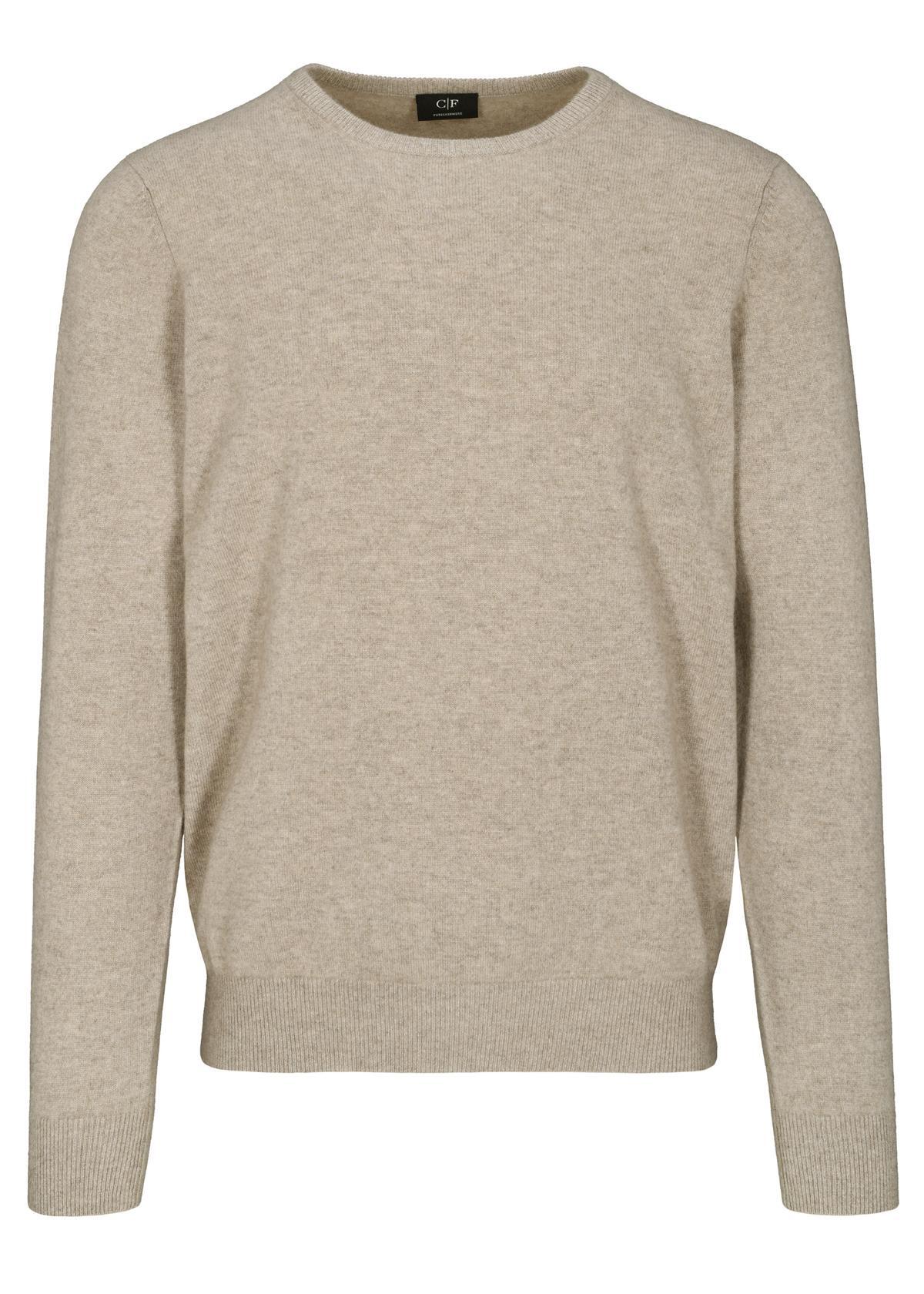 COMMANDER Finest Clothing - Rdh.-Pullover Basic, uni irish cream mel. - Gr. - XL von COMMANDER Finest Clothing