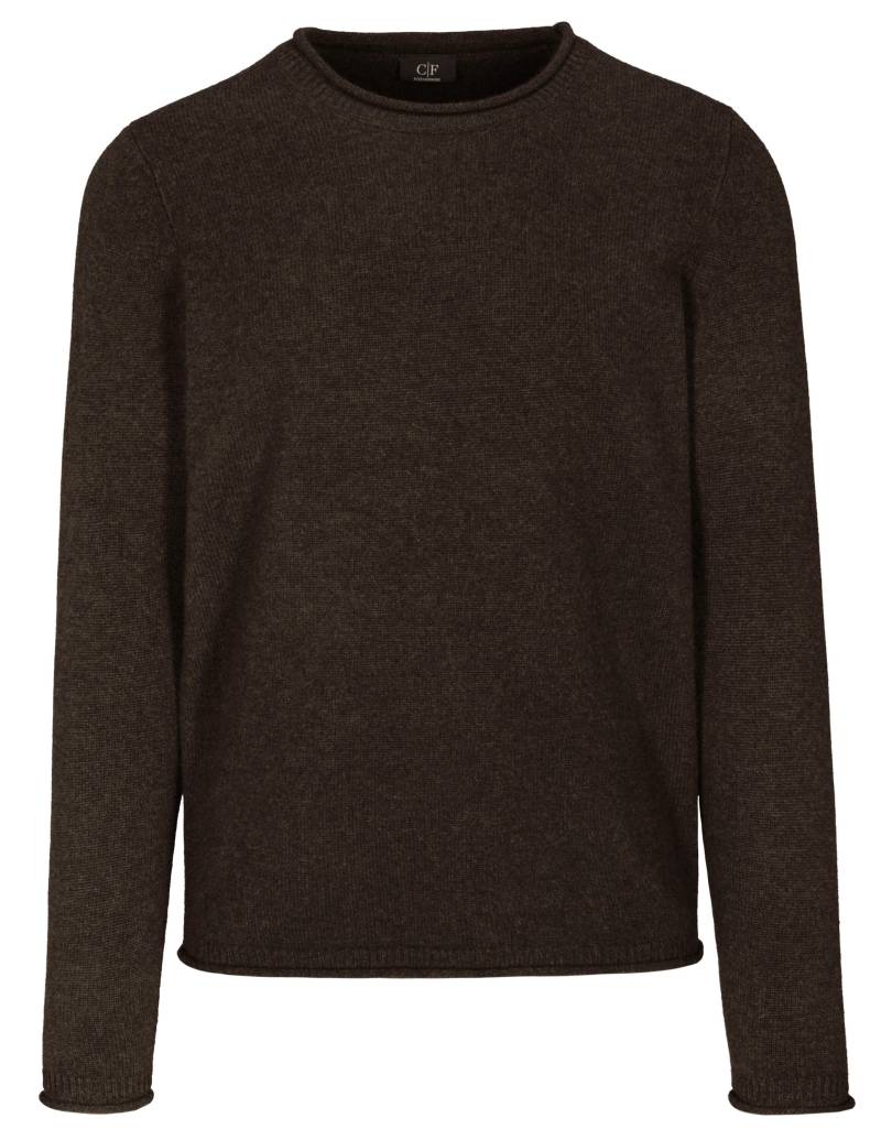 COMMANDER Finest Clothing - Rdh.-Pullover Rollkante Basic chocolate - Gr. - XL von COMMANDER Finest Clothing