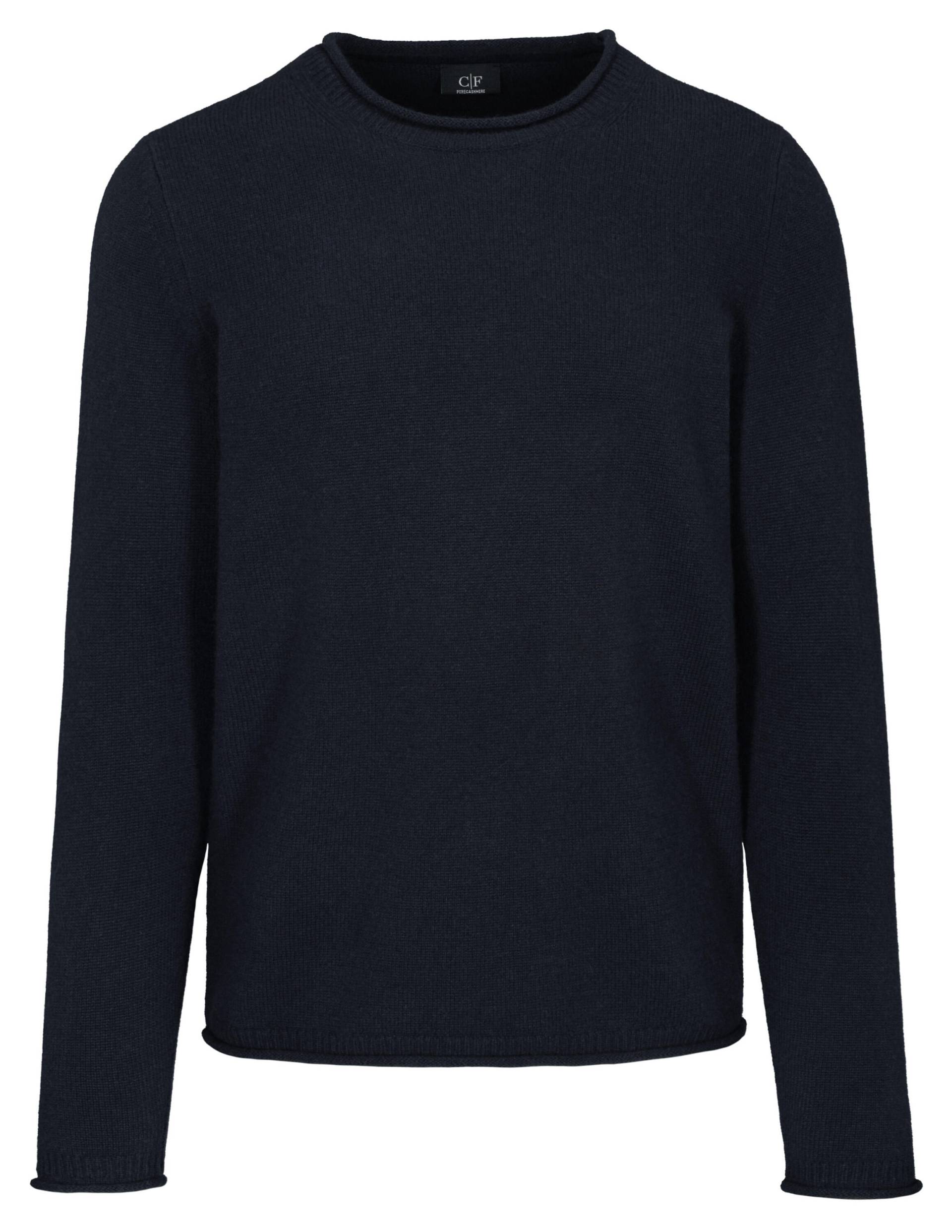 COMMANDER Finest Clothing - Rdh.-Pullover Rollkante Basic dark navy - Gr. - XL von COMMANDER Finest Clothing