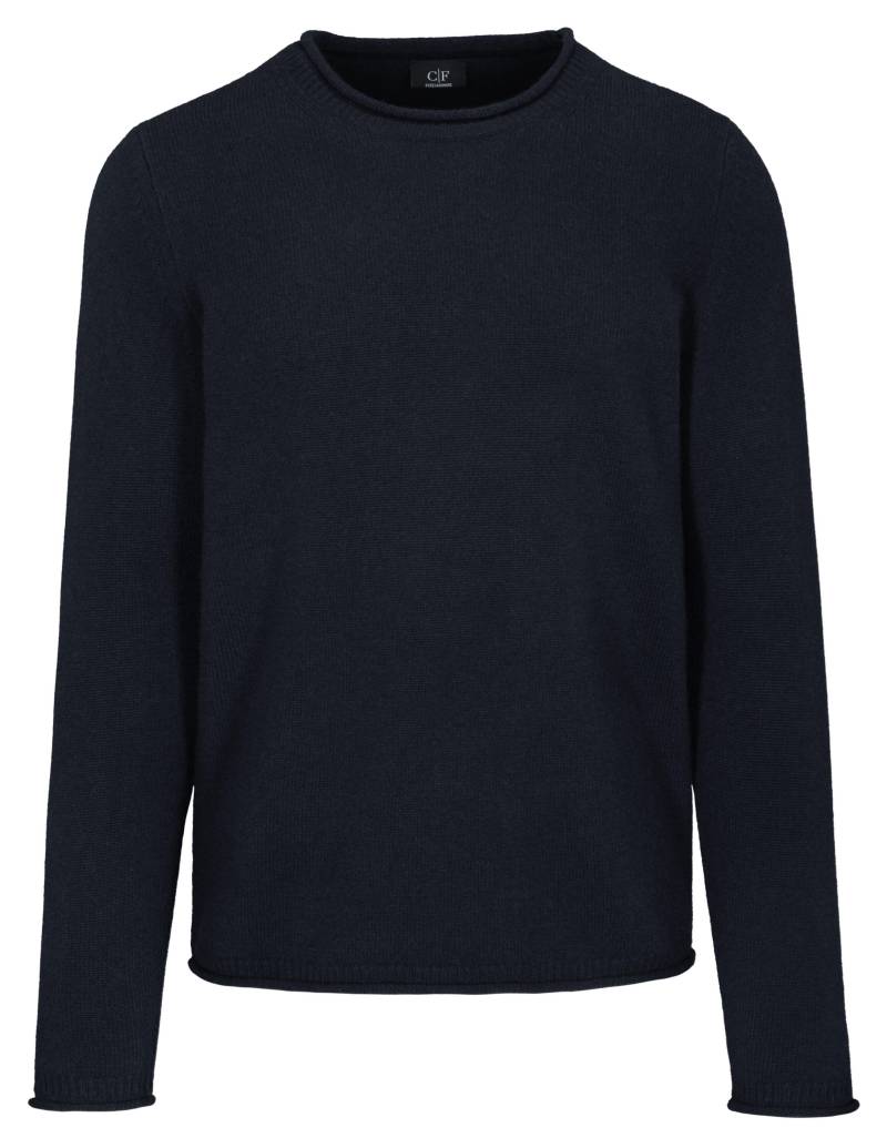 COMMANDER Finest Clothing - Rdh.-Pullover Rollkante Basic dark navy - Gr. - XL von COMMANDER Finest Clothing