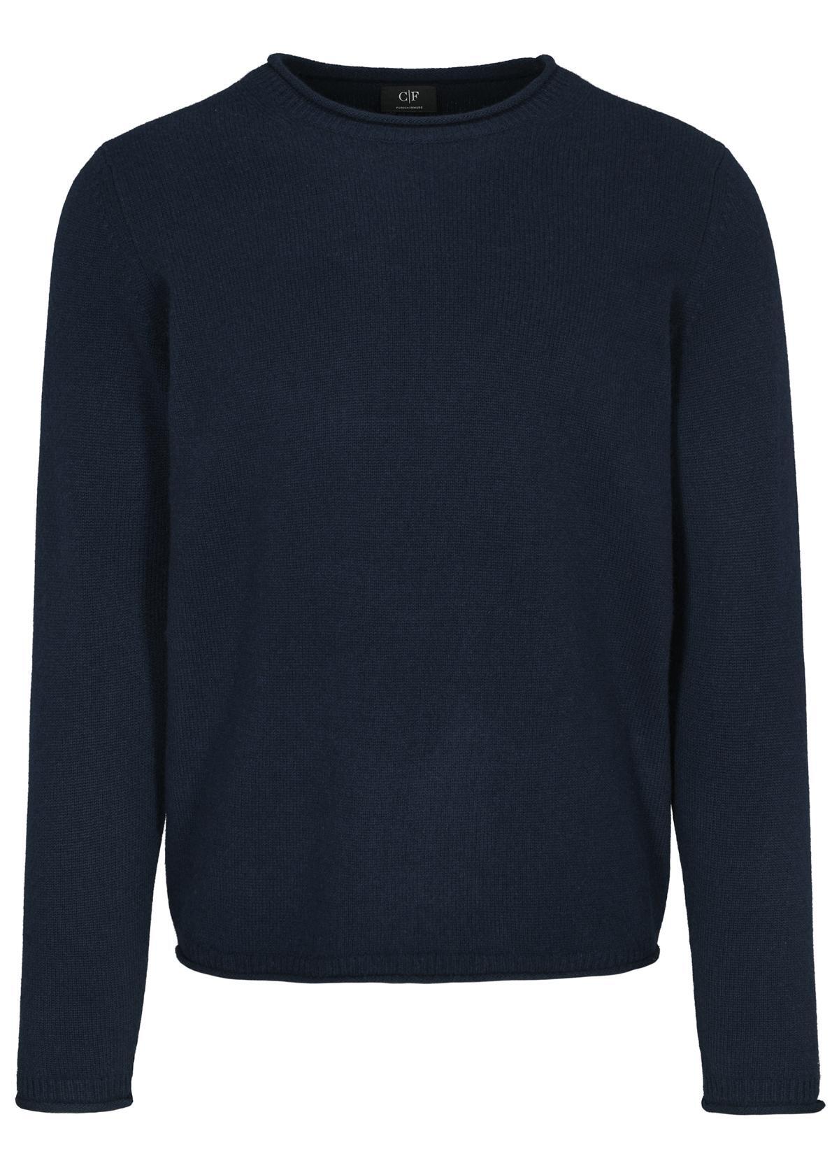 COMMANDER Finest Clothing - Rdh.-Pullover Rollkante Basic dark navy - Gr. - XXL von COMMANDER Finest Clothing