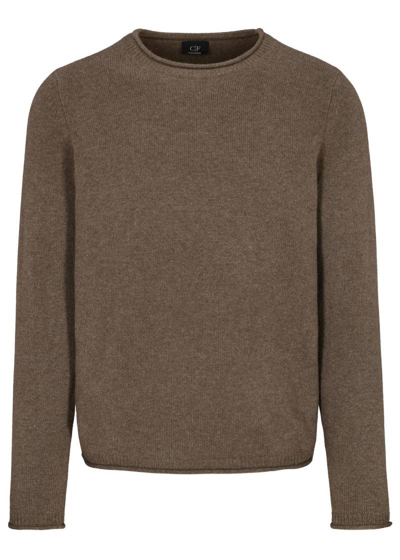 COMMANDER Finest Clothing - Rdh.-Pullover Rollkante Basic nougat mel. - Gr. - XL von COMMANDER Finest Clothing