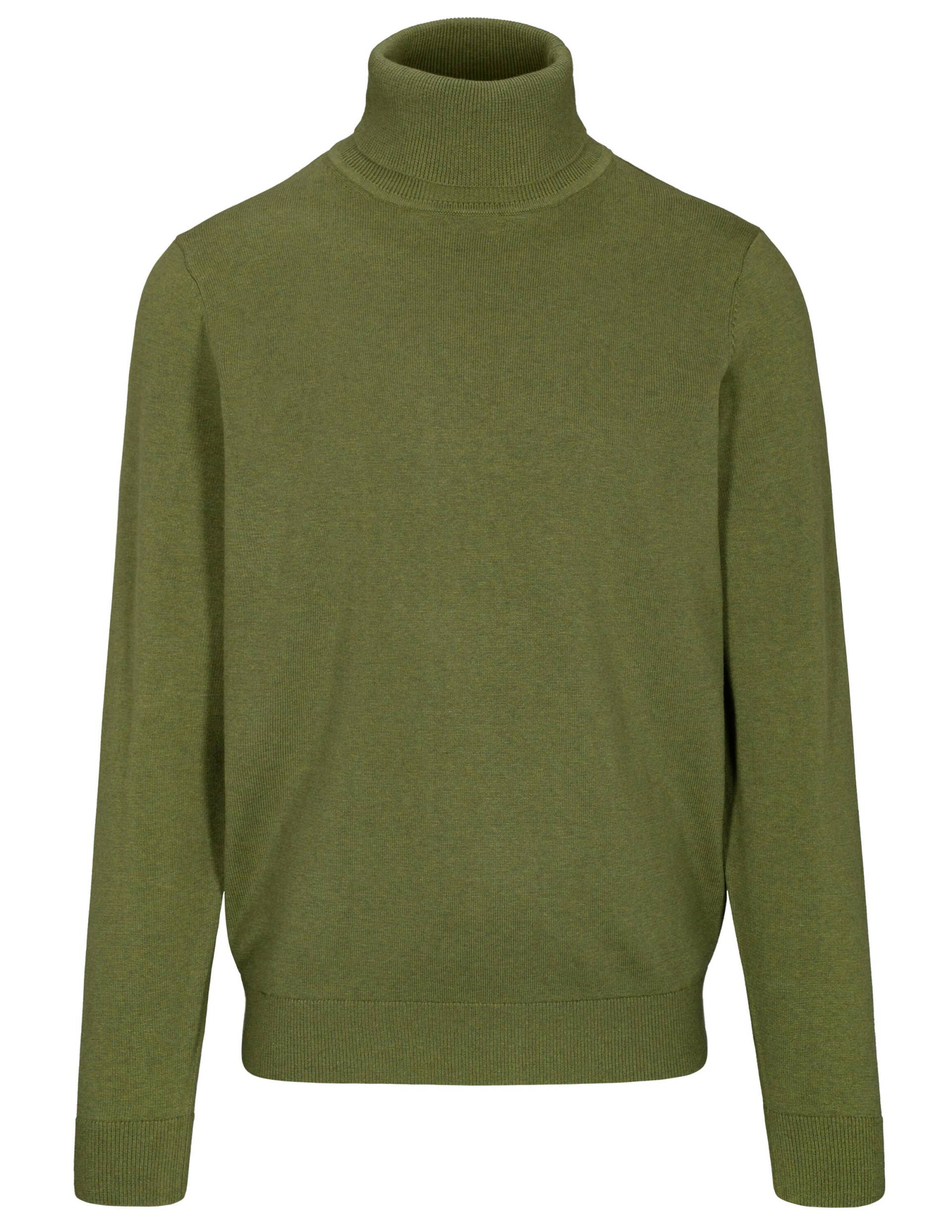 COMMANDER Finest Clothing - Rollkragen Pullover, 1/1 Arm pesto mel. - Gr. - M von COMMANDER Finest Clothing