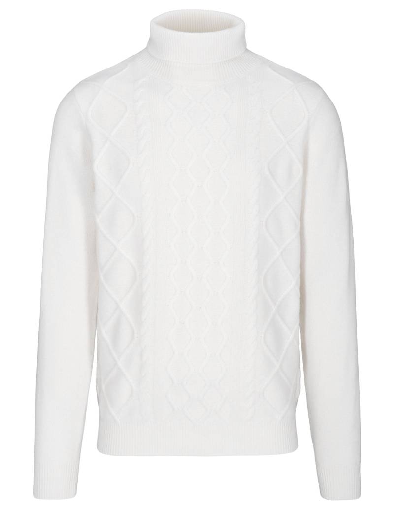 COMMANDER Finest Clothing - Rollkragen Pullover, 1/1 Arm snow white - Gr. - L von COMMANDER Finest Clothing