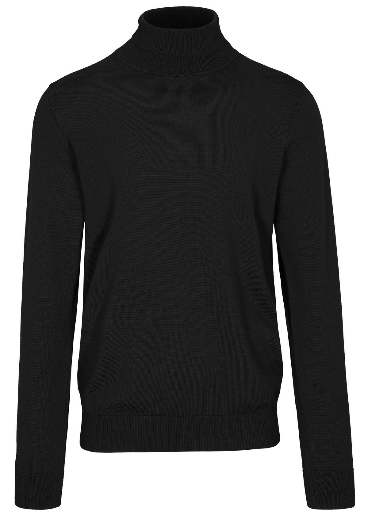 COMMANDER Finest Clothing - Rollkragen Pullover, uni black - Gr. - S von COMMANDER Finest Clothing