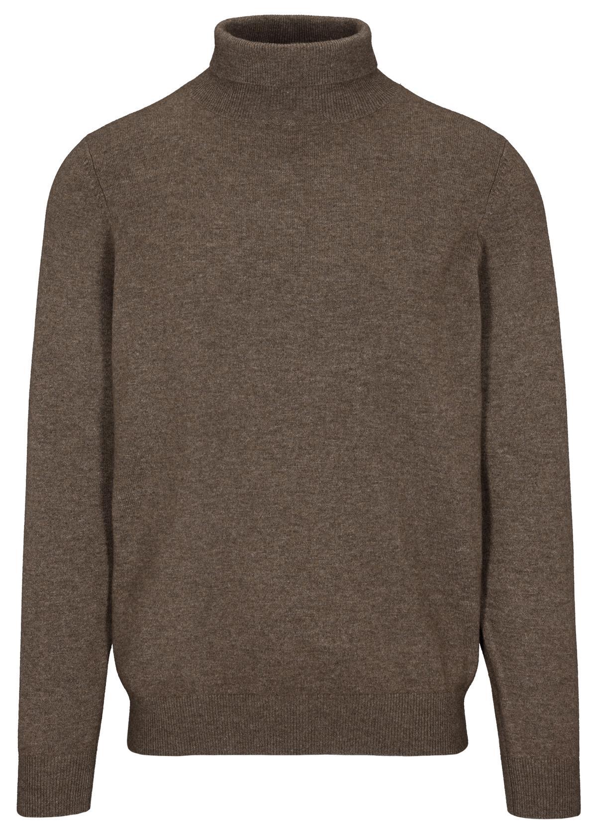 COMMANDER Finest Clothing - Rollkragen Pullover, uni nougat mel. - Gr. - 3XL von COMMANDER Finest Clothing