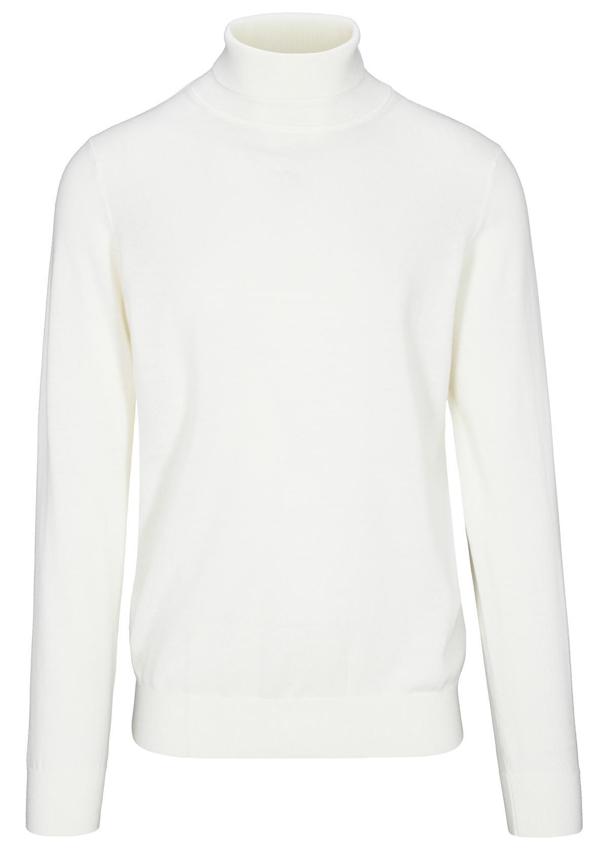 COMMANDER Finest Clothing - Rollkragen Pullover, uni snow white - Gr. - XXL von COMMANDER Finest Clothing