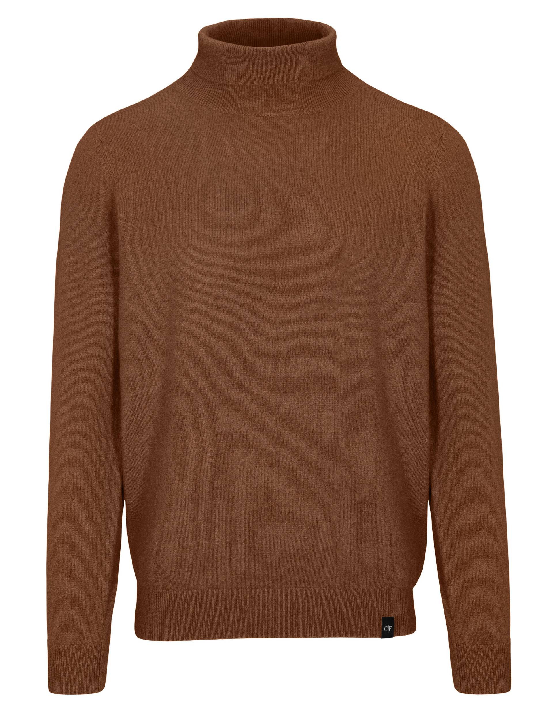 COMMANDER Finest Clothing - Rollkragen Pullover 1/1Arm,uni nougat mel. - Gr. - M von COMMANDER Finest Clothing