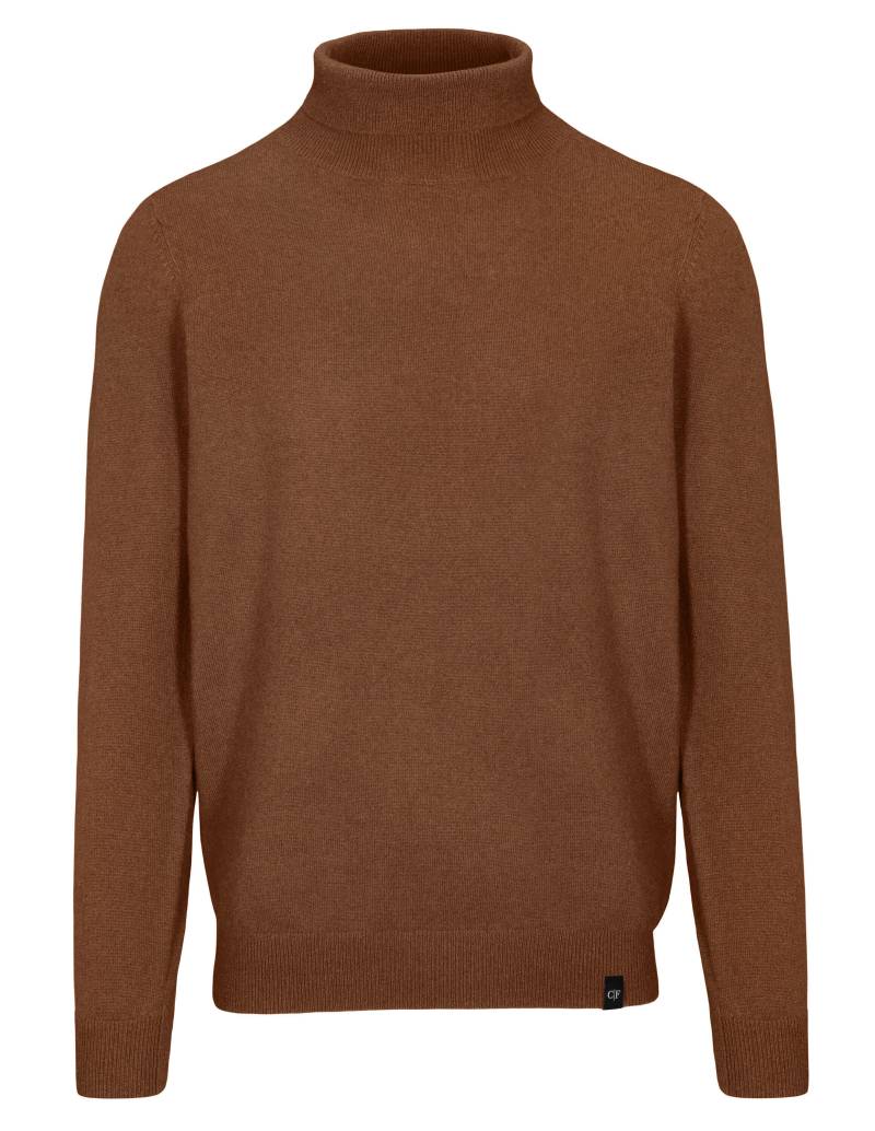 COMMANDER Finest Clothing - Rollkragen Pullover 1/1Arm,uni nougat mel. - Gr. - M von COMMANDER Finest Clothing