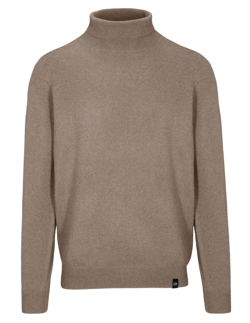 COMMANDER Finest Clothing - Rollkragen Pullover 1/1Arm,uni taupe mel. - Gr. - XXL von COMMANDER Finest Clothing