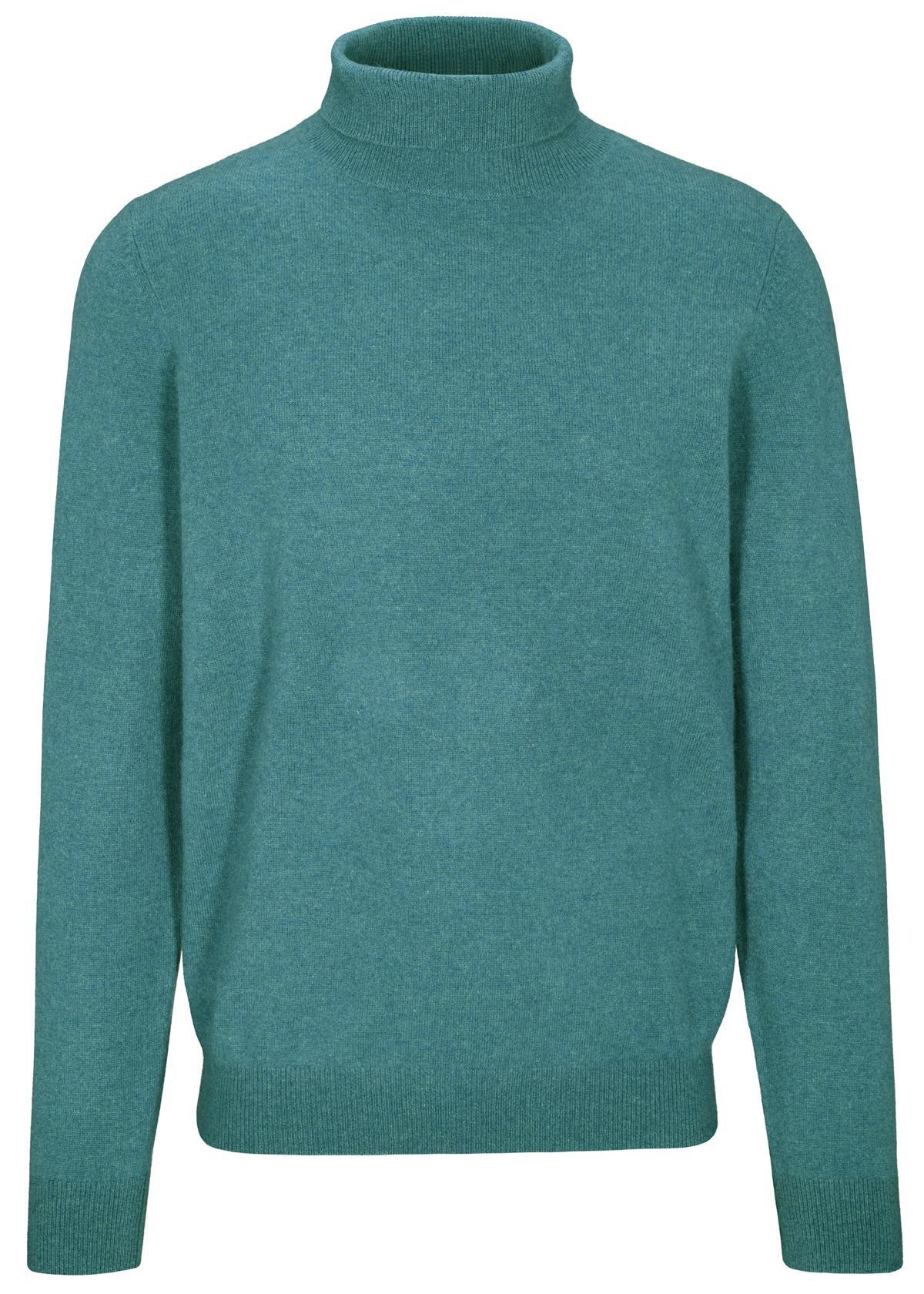COMMANDER Finest Clothing - Rollkragen Pullover Basic,uni blue coral mel. - Gr. - XL von COMMANDER Finest Clothing