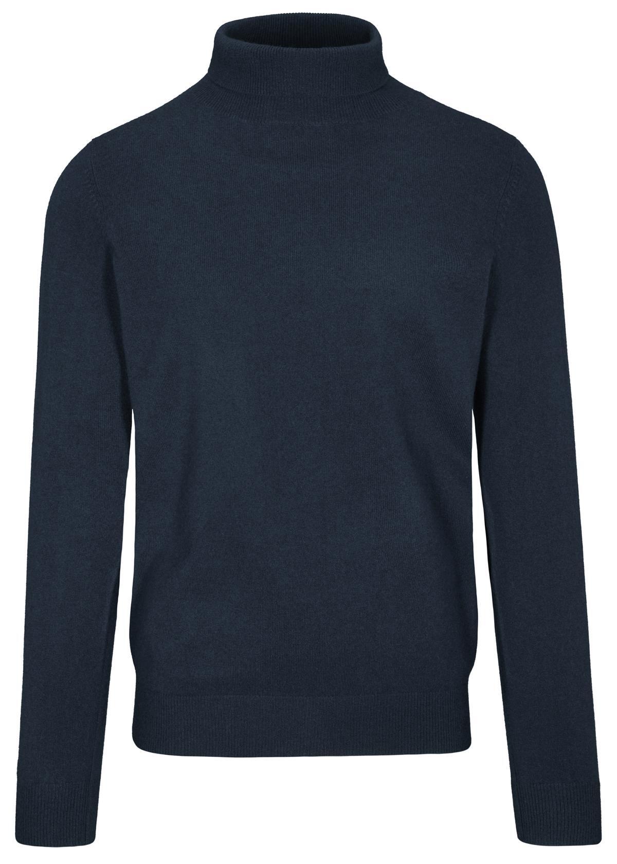 COMMANDER Finest Clothing - Rollkragen Pullover Basic,uni dark navy - Gr. - XL von COMMANDER Finest Clothing