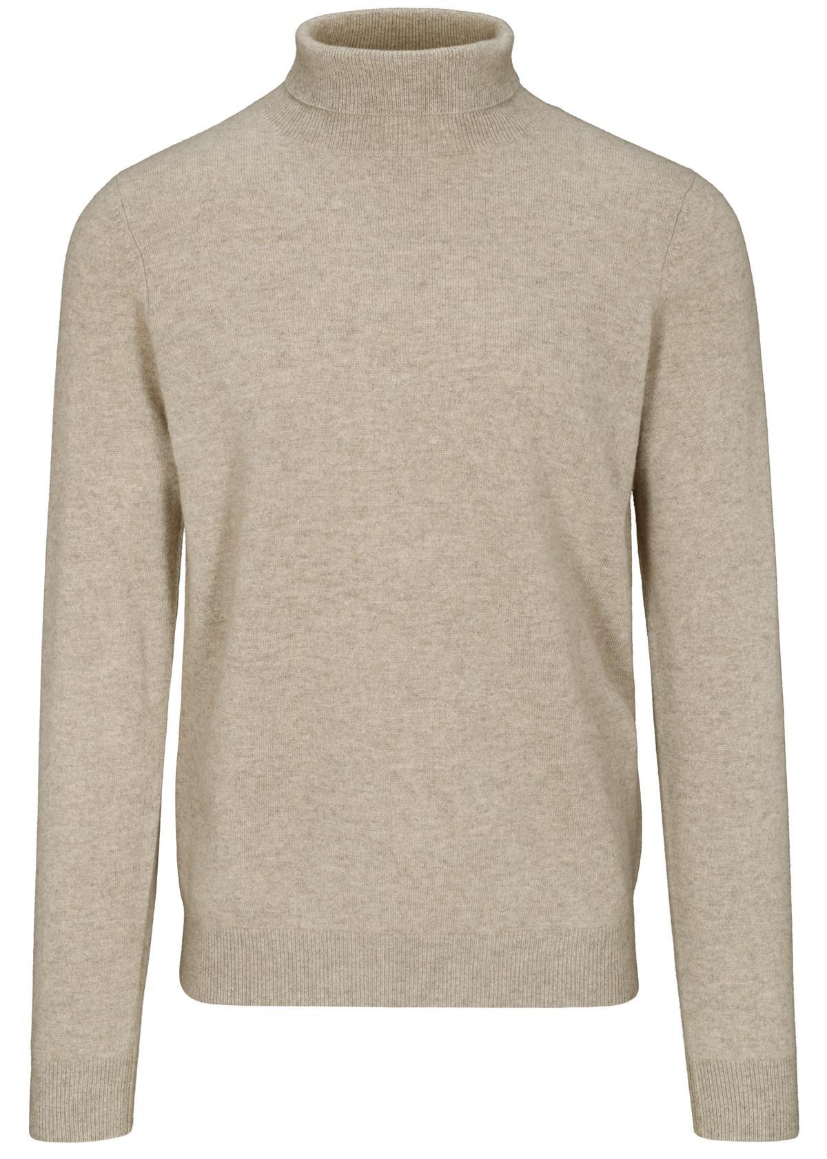 COMMANDER Finest Clothing - Rollkragen Pullover Basic,uni irish cream mel. - Gr. - XXL von COMMANDER Finest Clothing