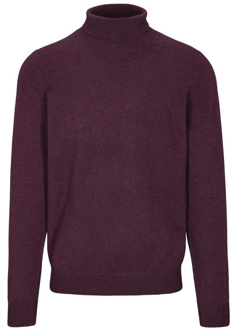 COMMANDER Finest Clothing - Rollkragen Pullover Basic,uni plum mel. - Gr. - S von COMMANDER Finest Clothing