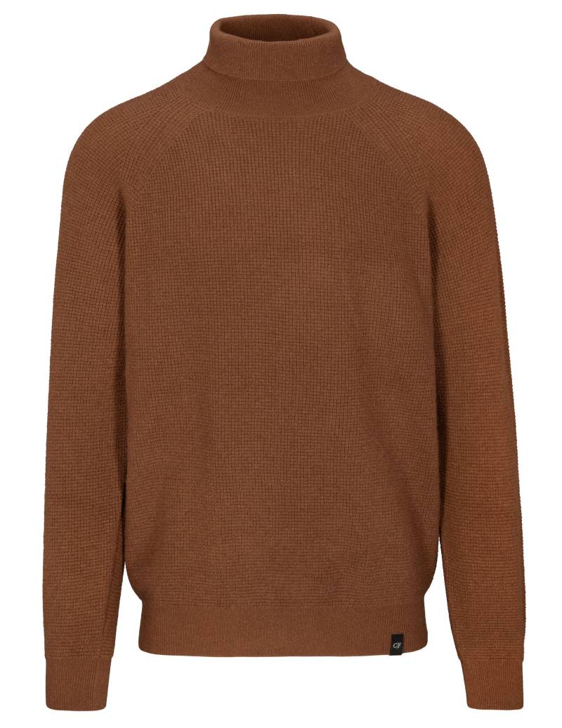 COMMANDER Finest Clothing - Rollkragenpullover Struktur nougat mel. - Gr. - M von COMMANDER Finest Clothing