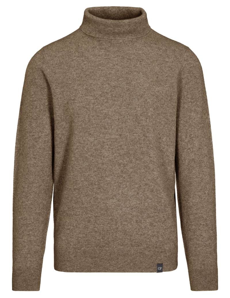 COMMANDER Finest Clothing - Rollneck-Pullover 1/1 Arm,uni taupe mel. - Gr. - 3XL von COMMANDER Finest Clothing