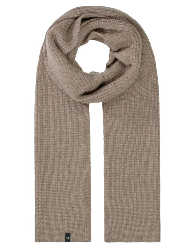 COMMANDER Finest Clothing - Schal,Ribstruktur , uni taupe mel. von COMMANDER Finest Clothing