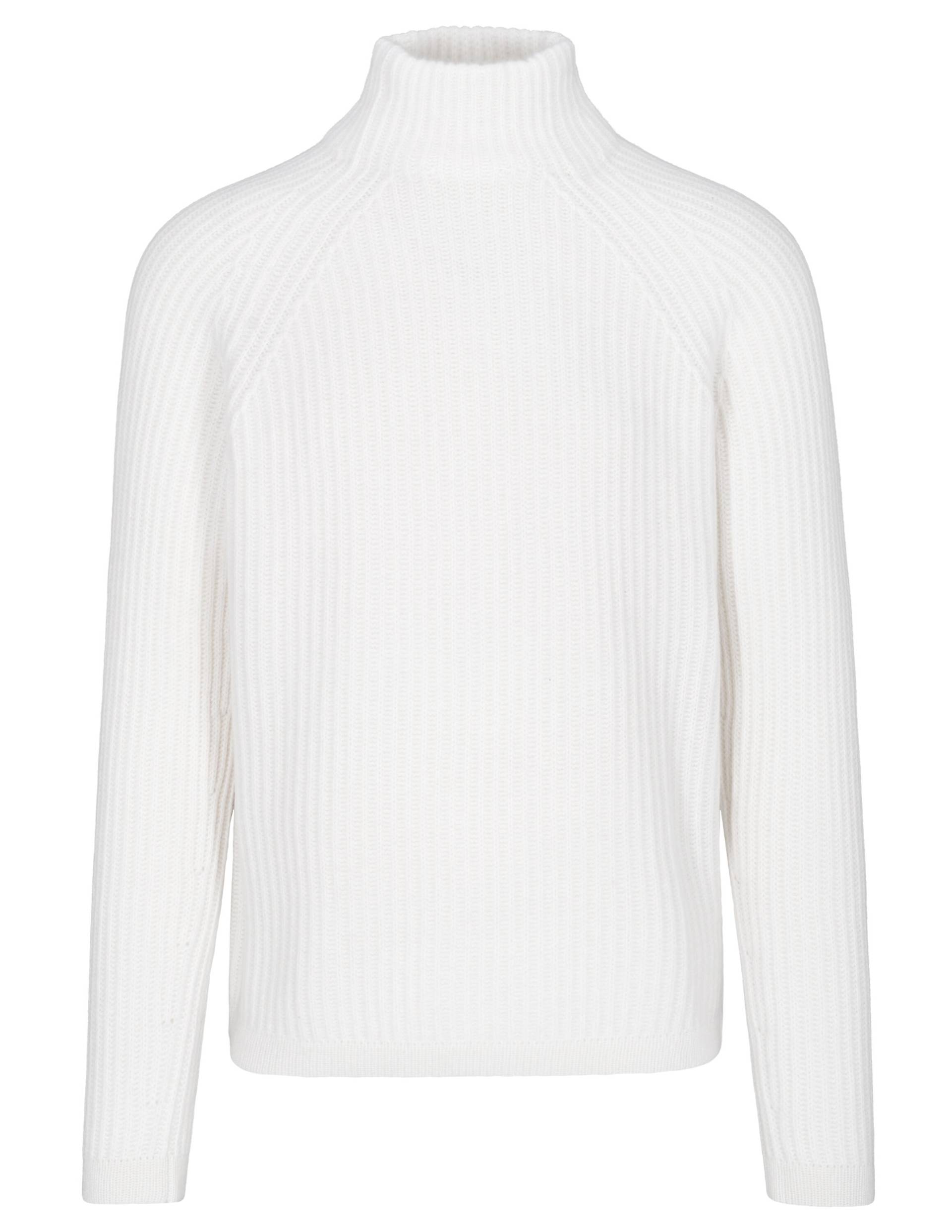 COMMANDER Finest Clothing - Stehbund Pullover, 1/1 Arm snow white - Gr. - M von COMMANDER Finest Clothing