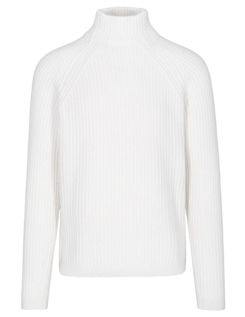 COMMANDER Finest Clothing - Stehbund Pullover, 1/1 Arm snow white - Gr. - M von COMMANDER Finest Clothing