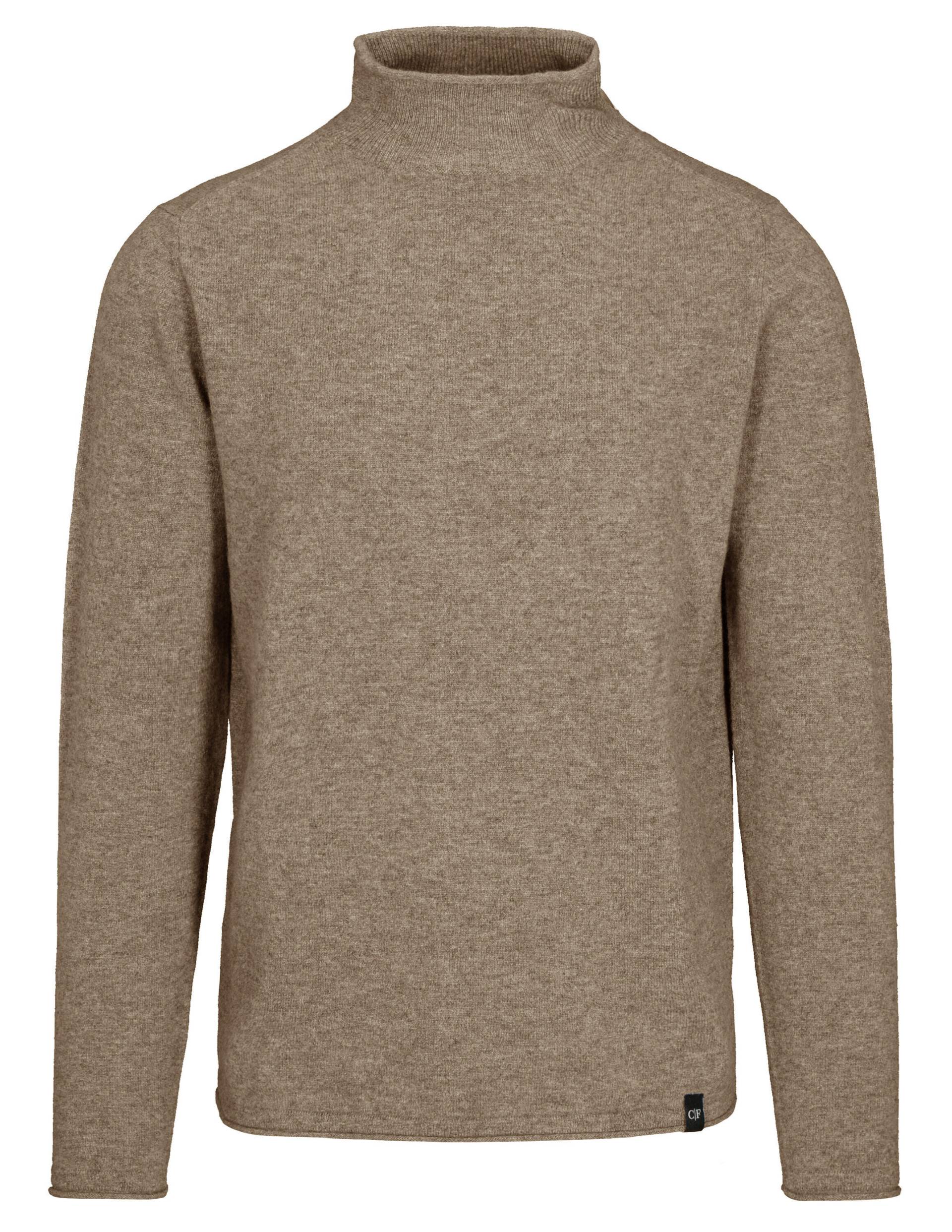 COMMANDER Finest Clothing - Stehbund Pullover,uni taupe mel. - Gr. - XL von COMMANDER Finest Clothing