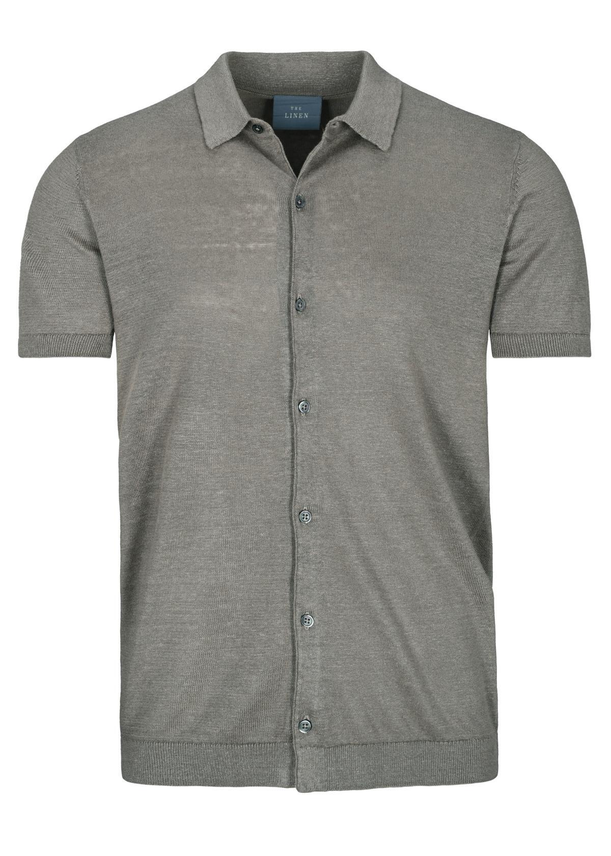 COMMANDER Finest Clothing - Strick Shirt, 1/2 Arm taupe - Gr. - L von COMMANDER Finest Clothing