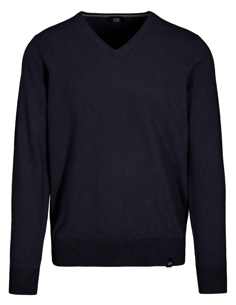 COMMANDER Finest Clothing - V-Pullover 1/1 Arm, uni dark navy mel. - Gr. - XL von COMMANDER Finest Clothing