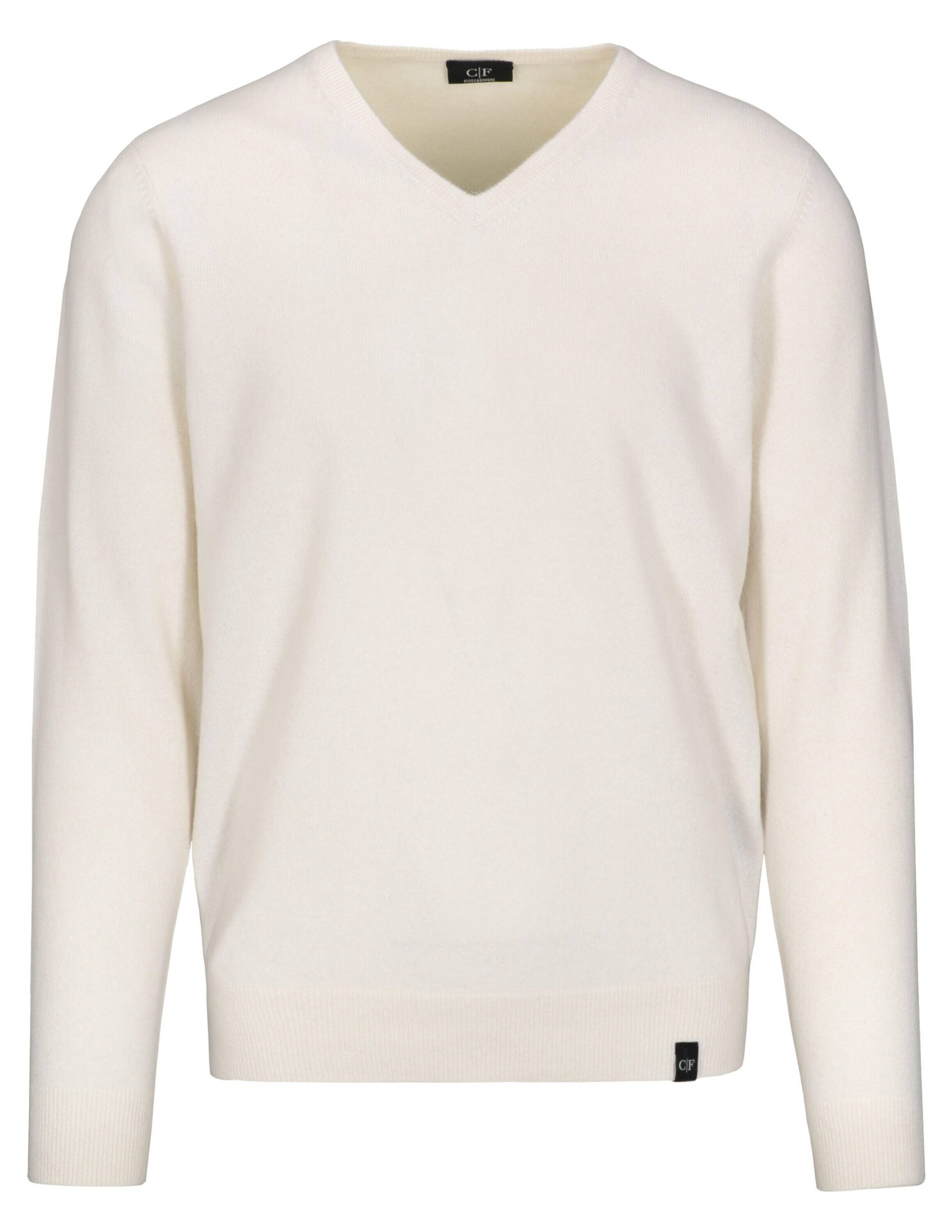 COMMANDER Finest Clothing - V-Pullover 1/1 Arm, uni offwhite mel. - Gr. - 3XL von COMMANDER Finest Clothing