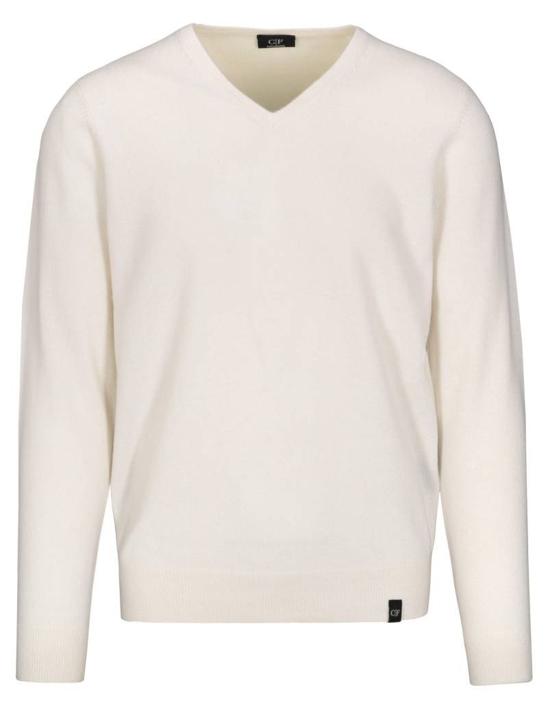 COMMANDER Finest Clothing - V-Pullover 1/1 Arm, uni offwhite mel. - Gr. - 3XL von COMMANDER Finest Clothing