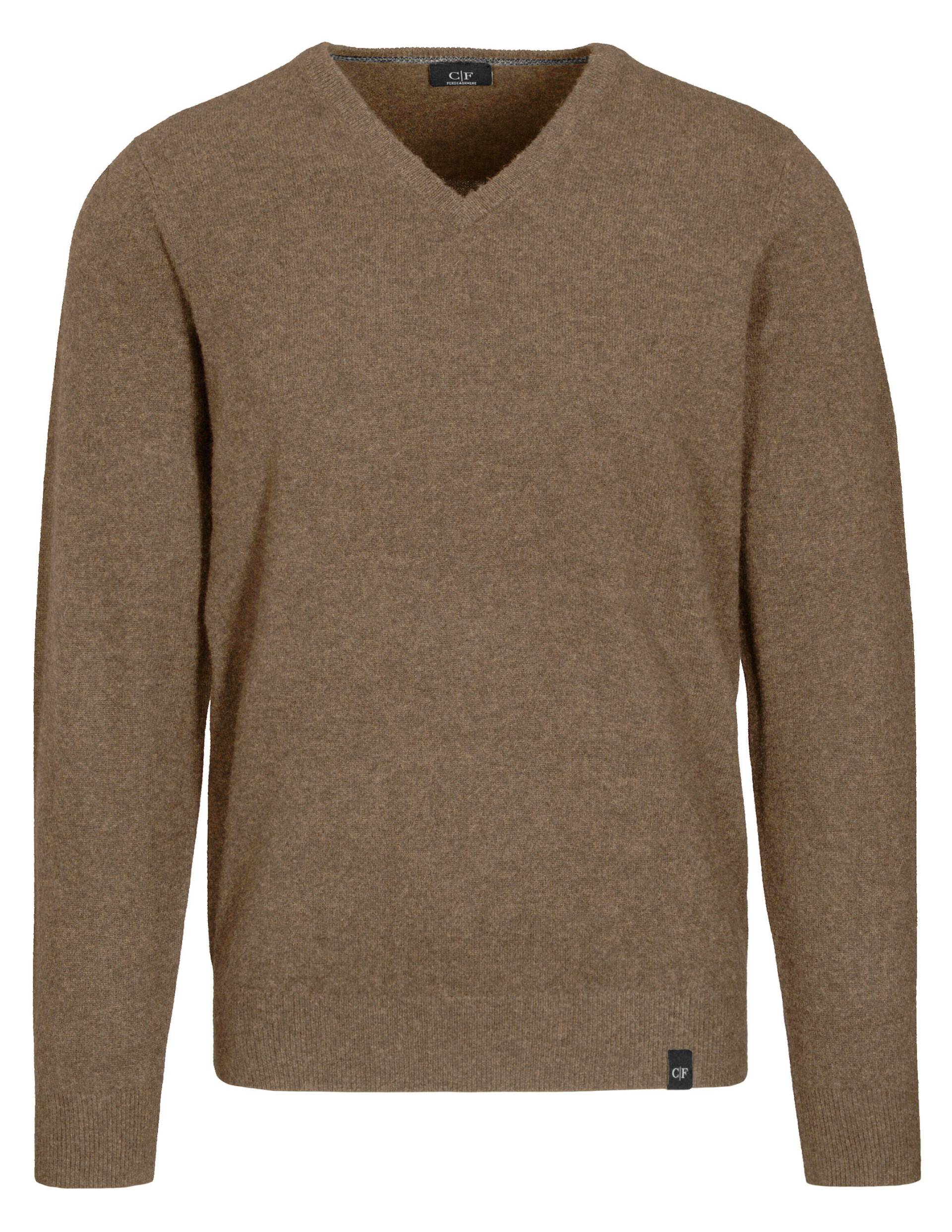 COMMANDER Finest Clothing - V-Pullover 1/1 Arm, uni taupe mel. - Gr. - XXL von COMMANDER Finest Clothing