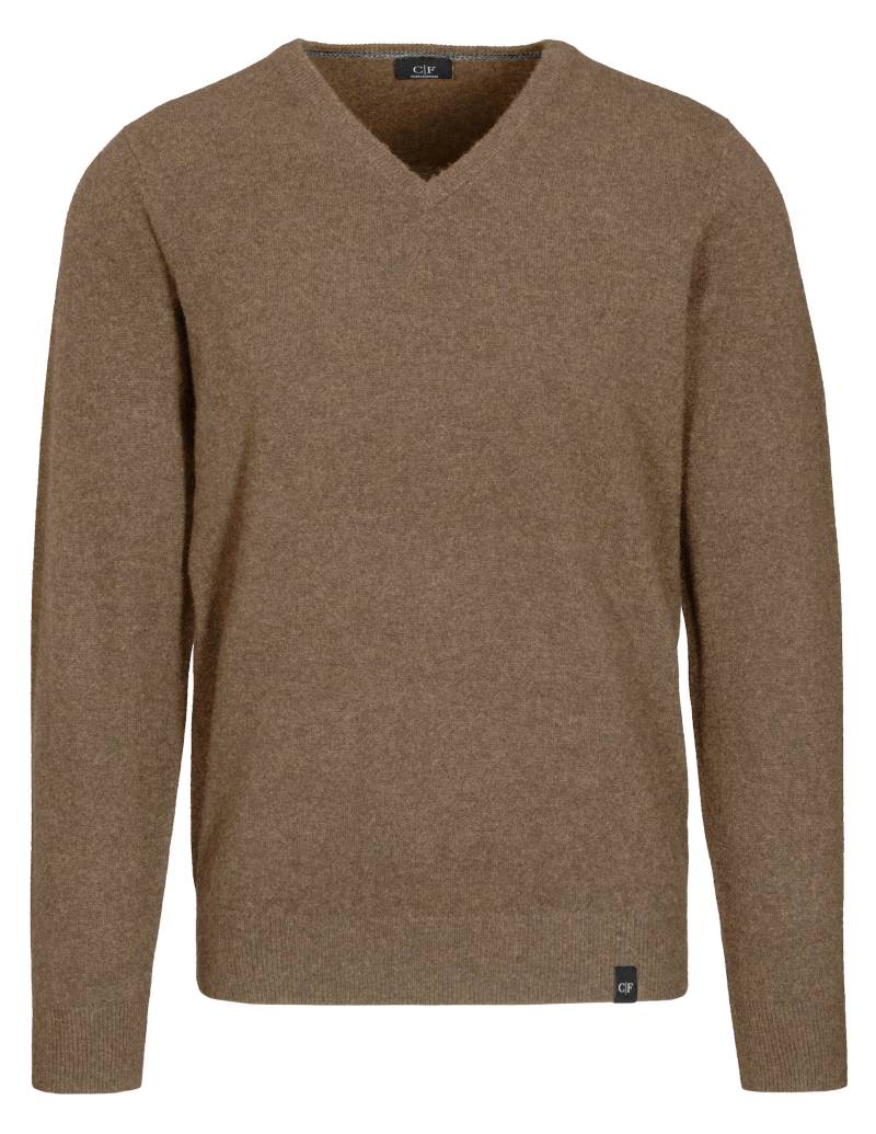 COMMANDER Finest Clothing - V-Pullover 1/1 Arm, uni taupe mel. - Gr. - XXL von COMMANDER Finest Clothing