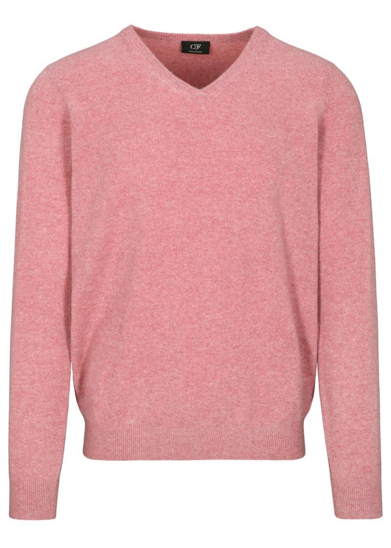 COMMANDER Finest Clothing - V-Pullover Basic, uni berry mel. - Gr. - S von COMMANDER Finest Clothing