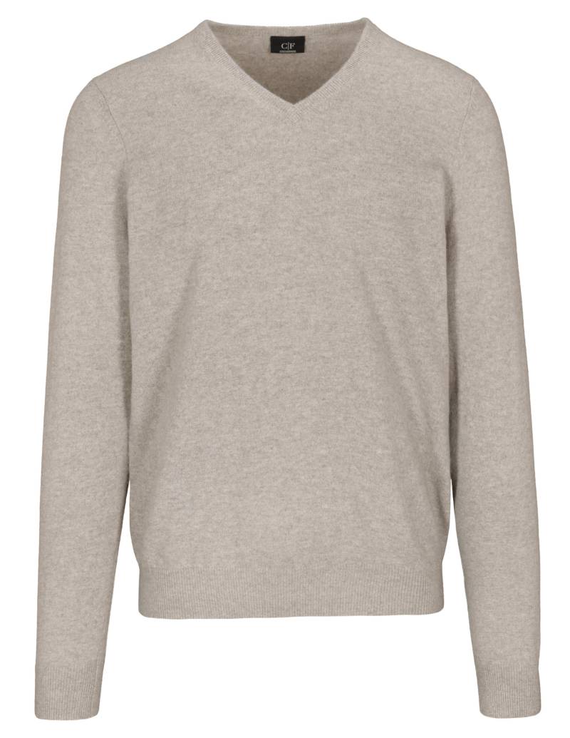 COMMANDER Finest Clothing - V-Pullover Basic, uni irish cream - Gr. - M von COMMANDER Finest Clothing