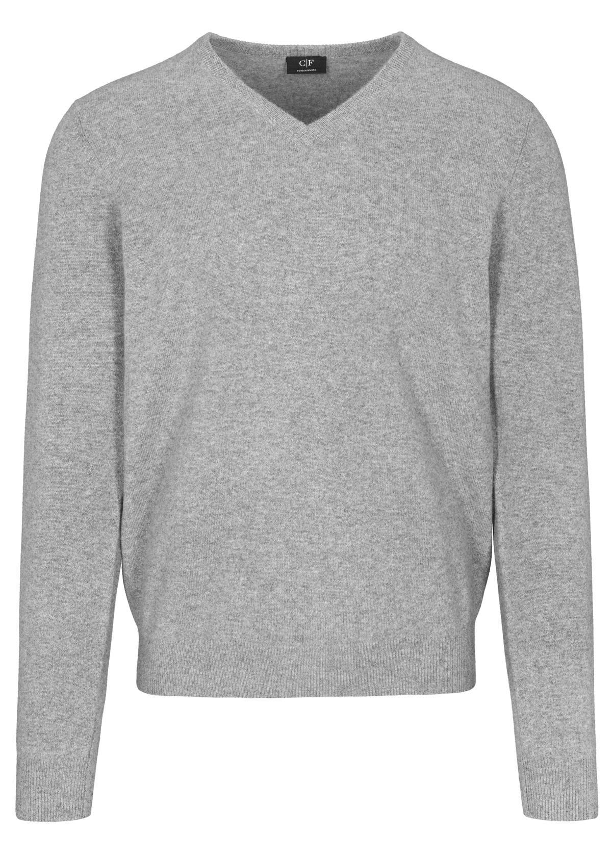 COMMANDER Finest Clothing - V-Pullover Basic, uni tech grey mel. - Gr. - XL von COMMANDER Finest Clothing
