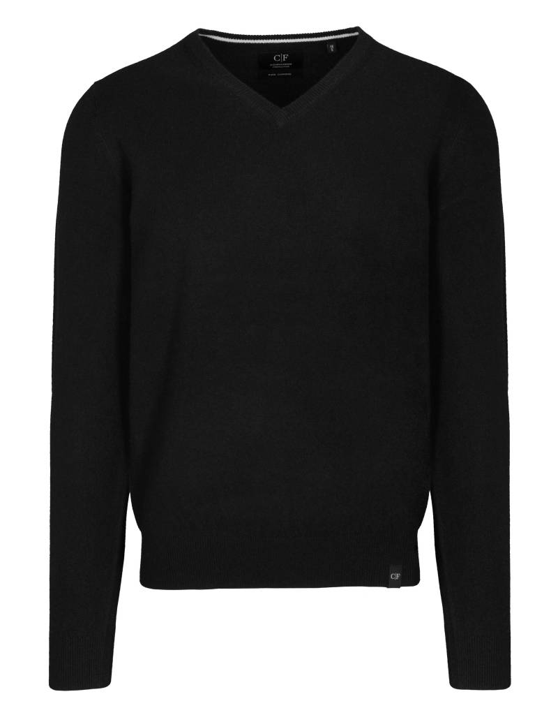 COMMANDER Finest Clothing - V-Pullover Marcel aus reinem Kaschmir black - Gr. - S von COMMANDER Finest Clothing