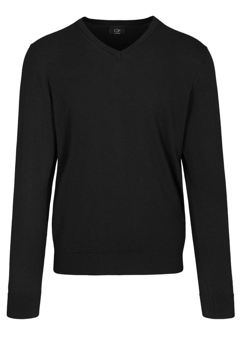 COMMANDER Finest Clothing - V-neck Pullover, uni black - Gr. - L von COMMANDER Finest Clothing
