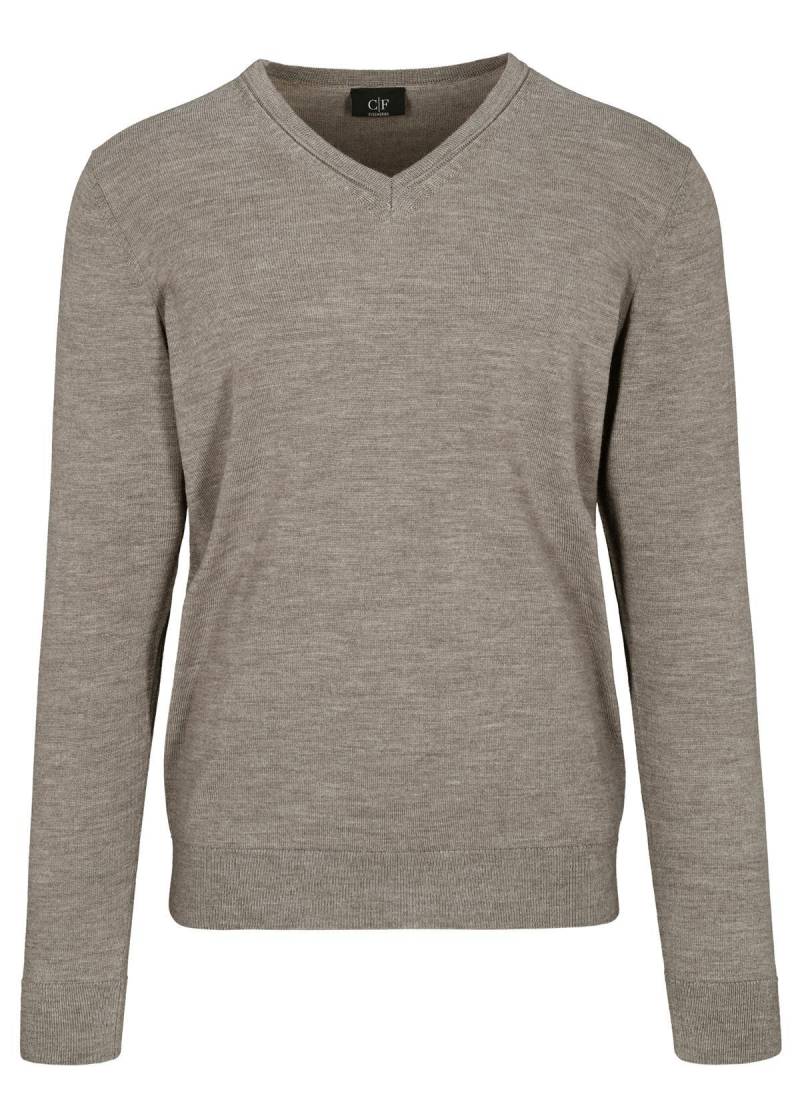 COMMANDER Finest Clothing - V-neck Pullover, uni nougat mel. - Gr. - S von COMMANDER Finest Clothing