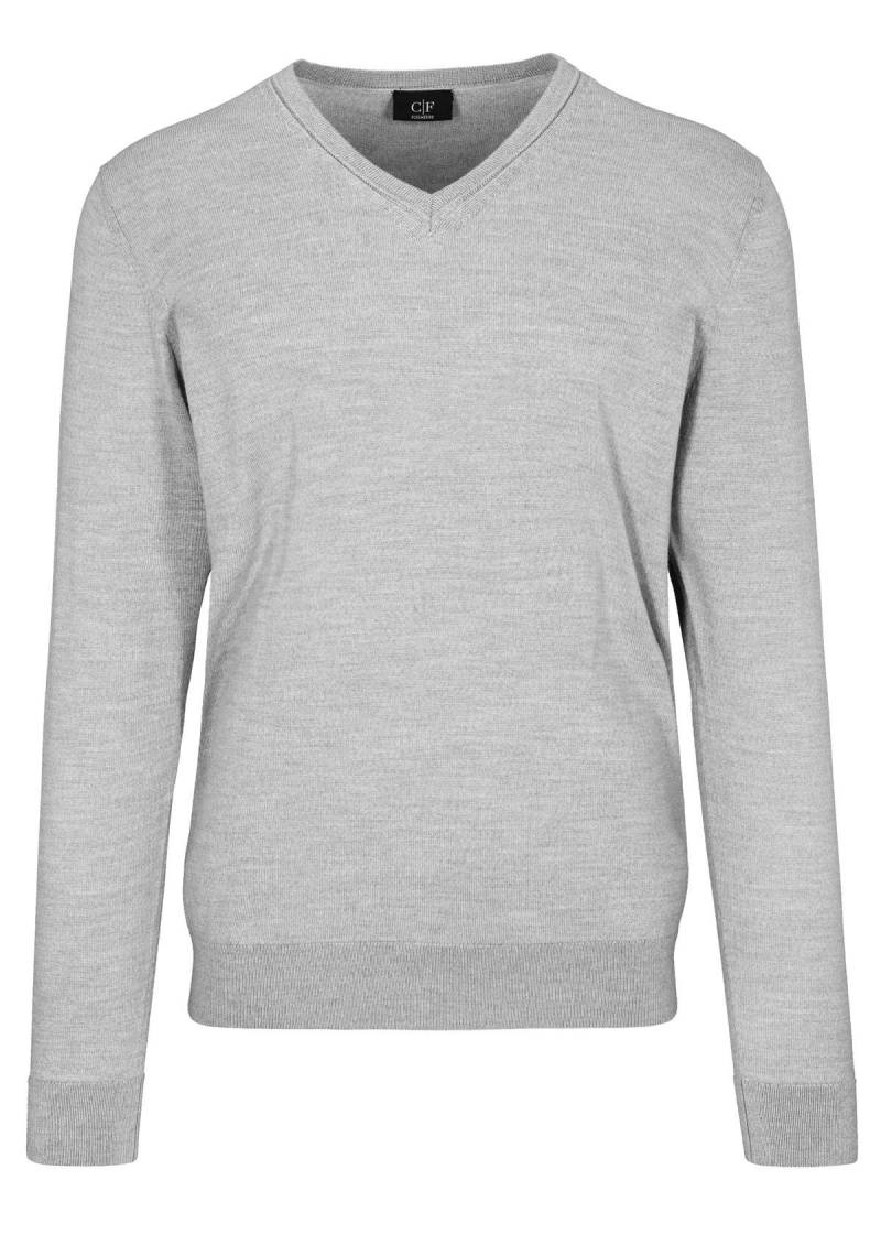 COMMANDER Finest Clothing - V-neck Pullover, uni tech grey mel. - Gr. - S von COMMANDER Finest Clothing