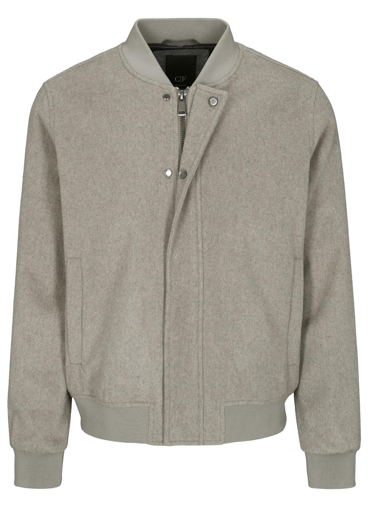 COMMANDER Finest Clothing - Wolljacke Bomberstyle nougat - Gr. - 48 von COMMANDER Finest Clothing