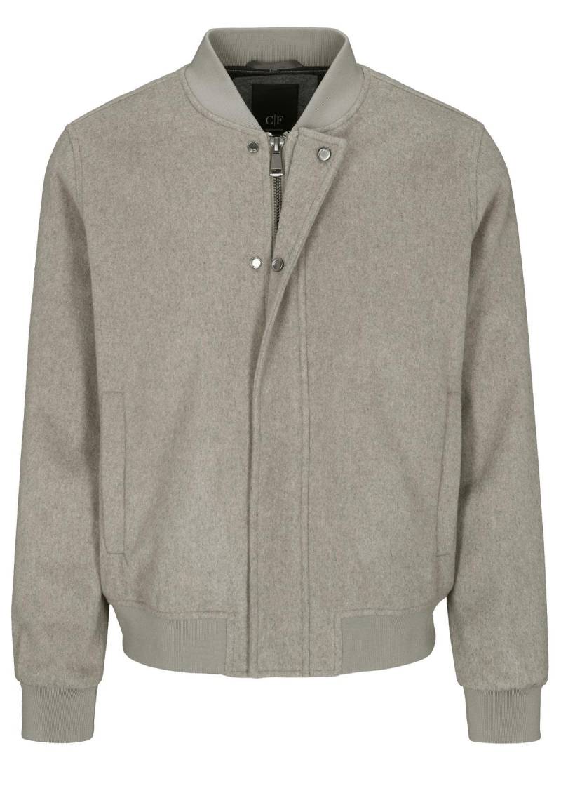 COMMANDER Finest Clothing - Wolljacke Bomberstyle nougat - Gr. - 50 von COMMANDER Finest Clothing