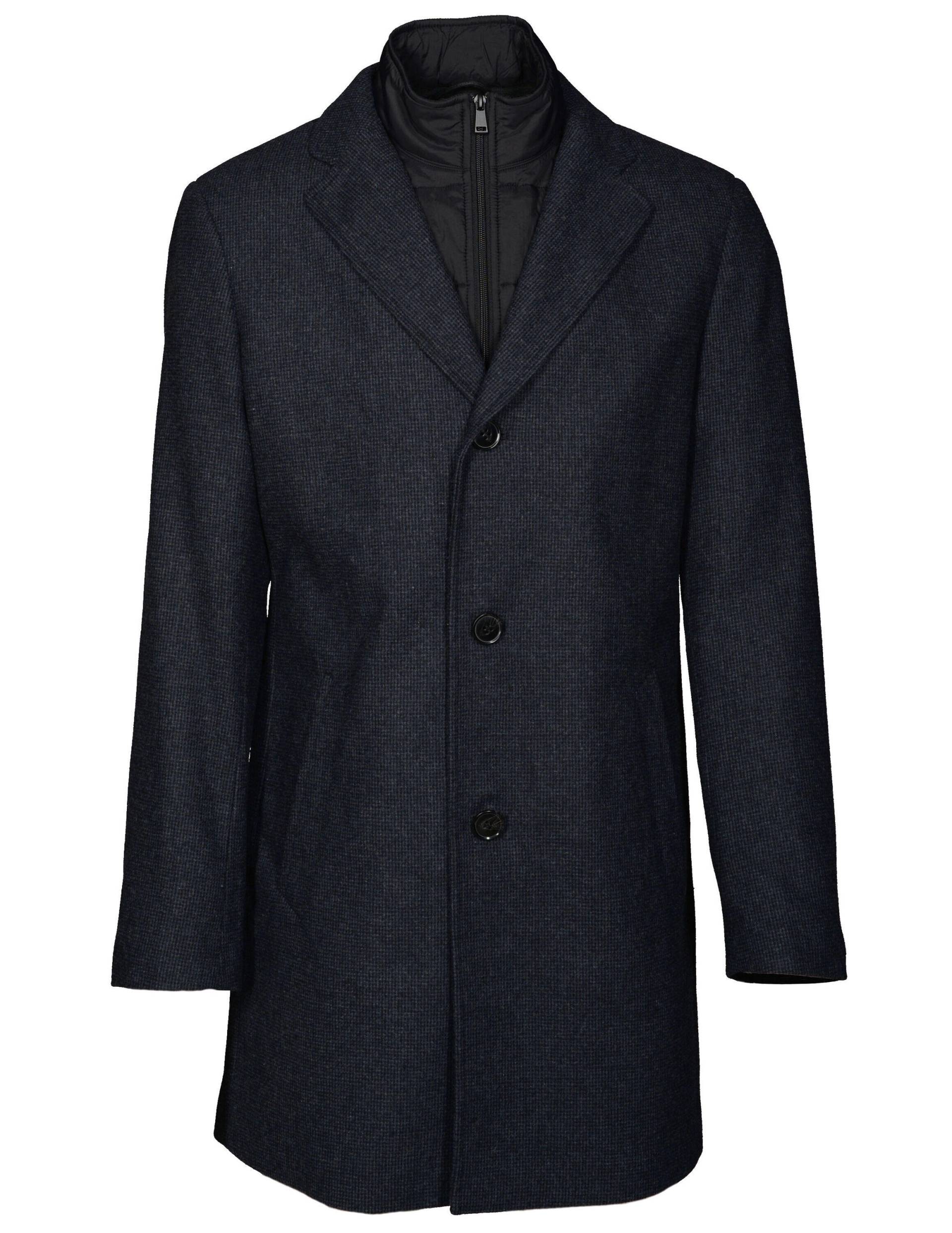 COMMANDER Finest Clothing - Wollmantel mit Inlet dark navy - Gr. - 26 von COMMANDER Finest Clothing