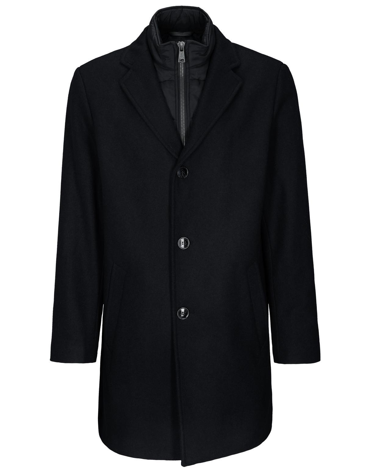 COMMANDER Finest Clothing - Wollmantel mit Inlet dark navy - Gr. - 50 von COMMANDER Finest Clothing