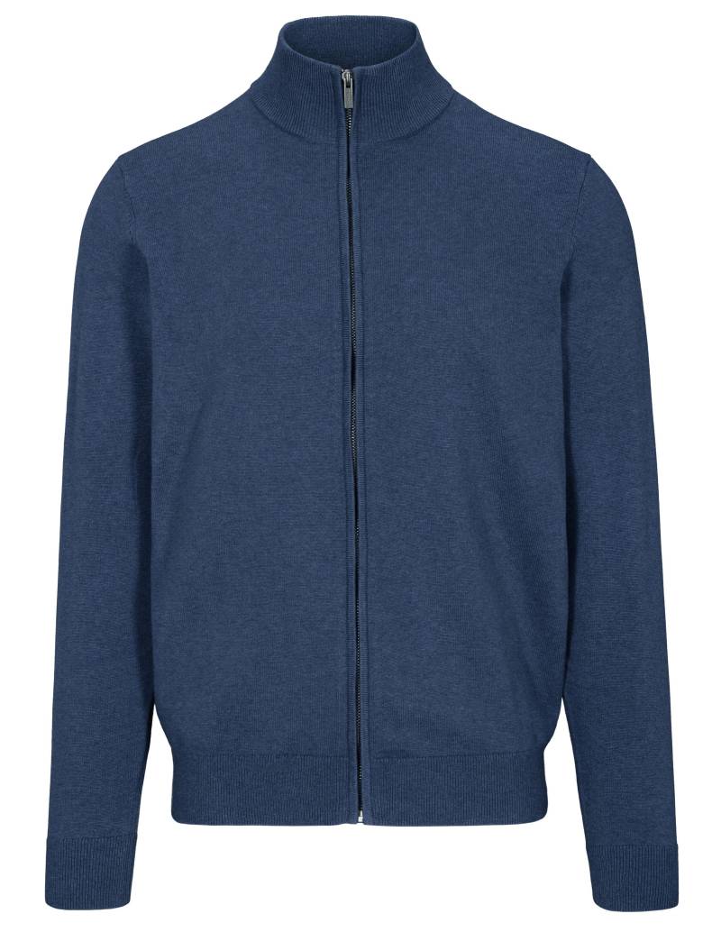 COMMANDER Finest Clothing - Zip Cardigan, uni dark denim mel. - Gr. - 3XL von COMMANDER Finest Clothing