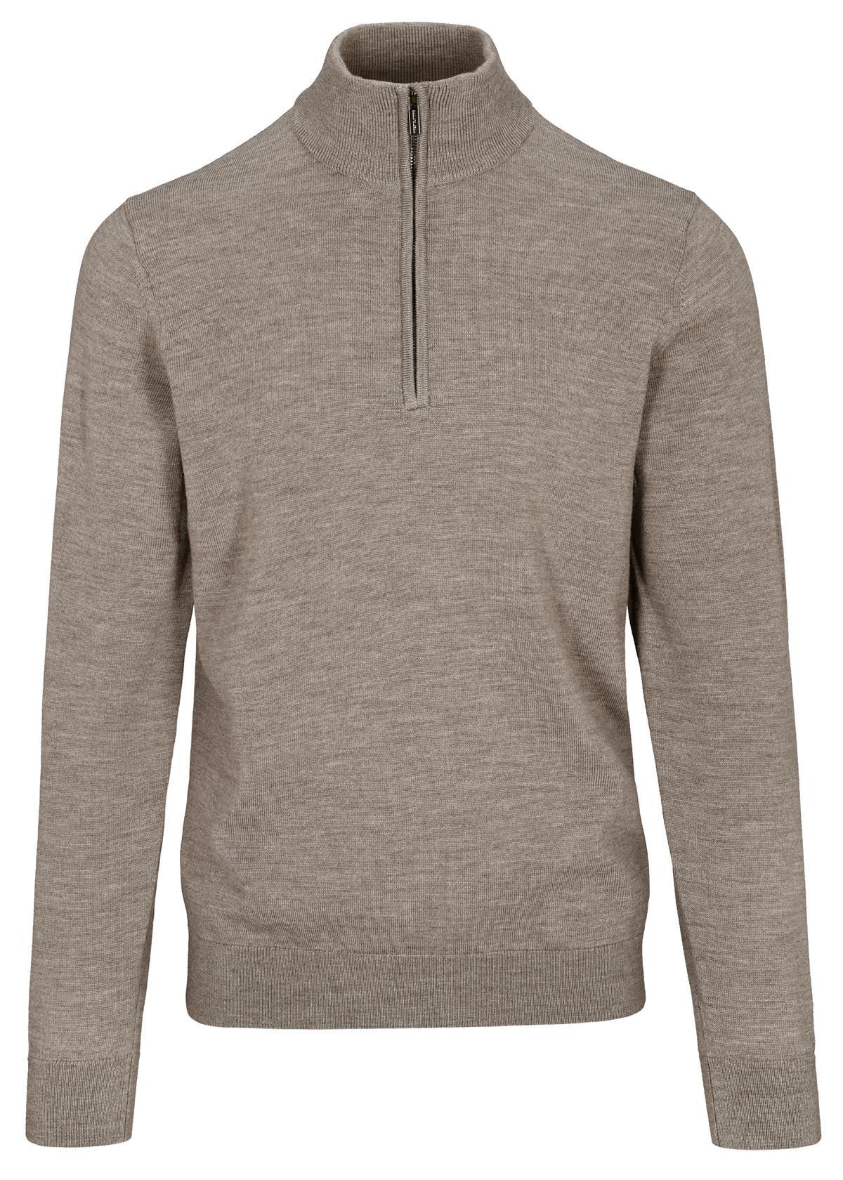 COMMANDER Finest Clothing - Zip Troyer, uni nougat mel. - Gr. - 3XL von COMMANDER Finest Clothing