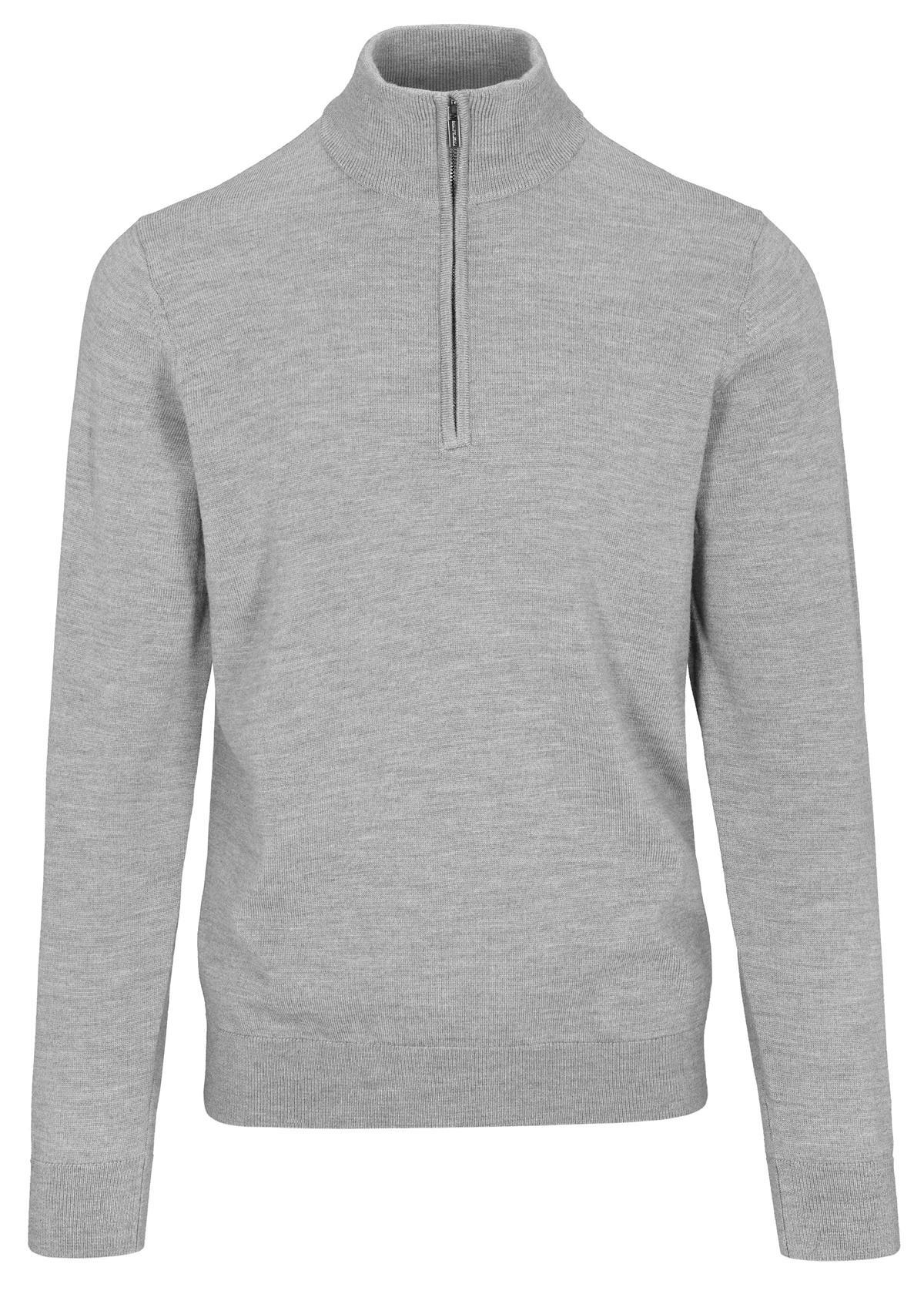 COMMANDER Finest Clothing - Zip Troyer, uni tech grey mel. - Gr. - M von COMMANDER Finest Clothing