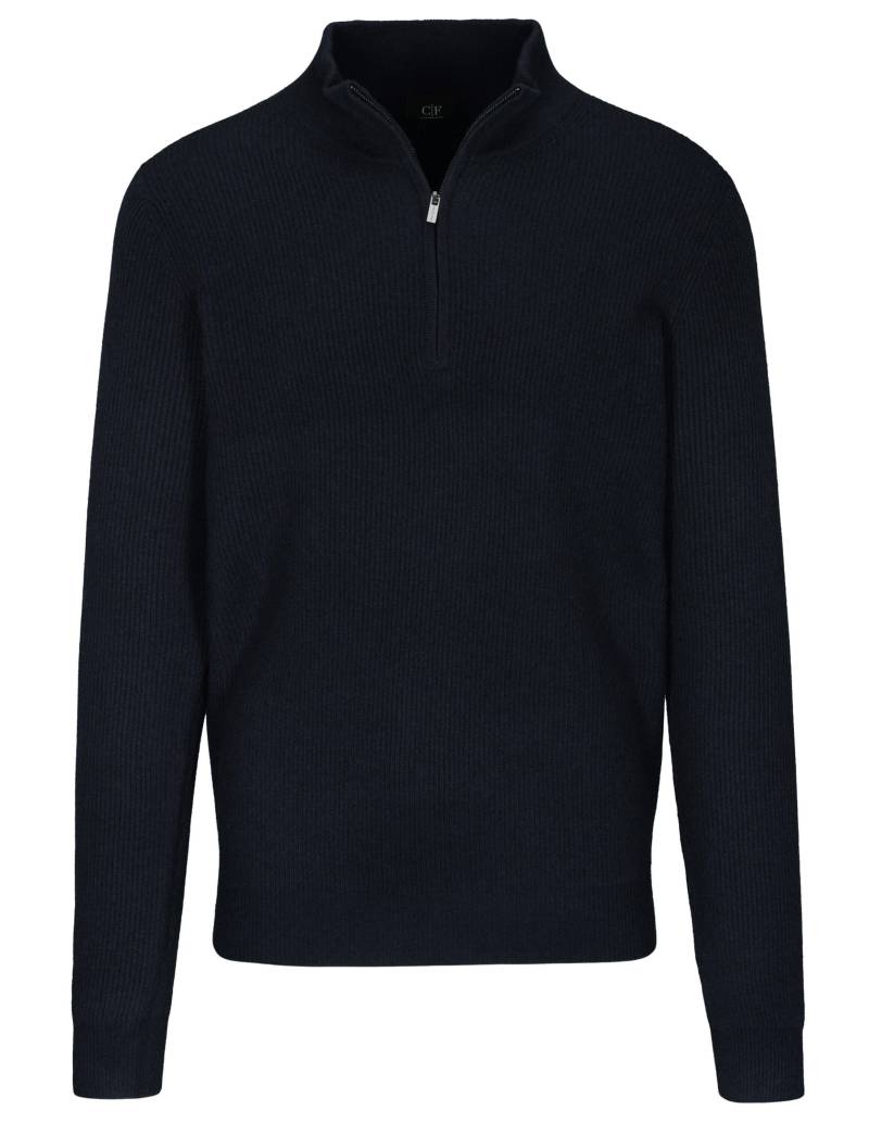 COMMANDER Finest Clothing - Zip Troyer Pullover, 1/1 Arm dark navy - Gr. - M von COMMANDER Finest Clothing