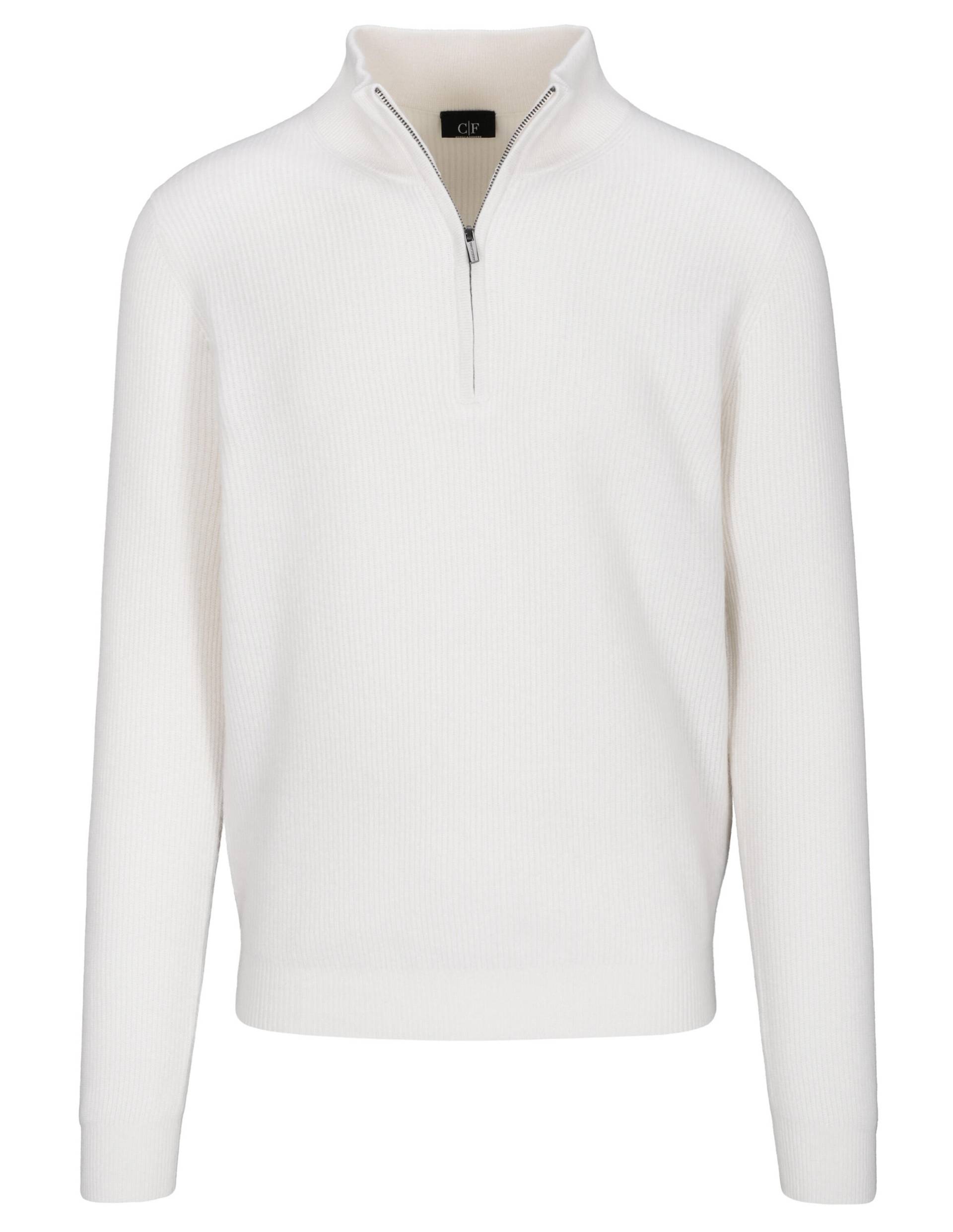 COMMANDER Finest Clothing - Zip Troyer Pullover, 1/1 Arm snow white - Gr. - XL von COMMANDER Finest Clothing