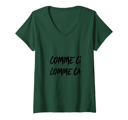 Damen French Expression Comme CI Comme CA T-Shirt T-Shirt mit V-Ausschnitt Damen French Expression Comme CI Comme CA T-Shirt T-Shirt mit V-Ausschnitt von COMME CI COMME CA T SHIRT